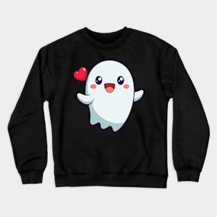 Friendly Kawaii Ghost Crewneck Sweatshirt